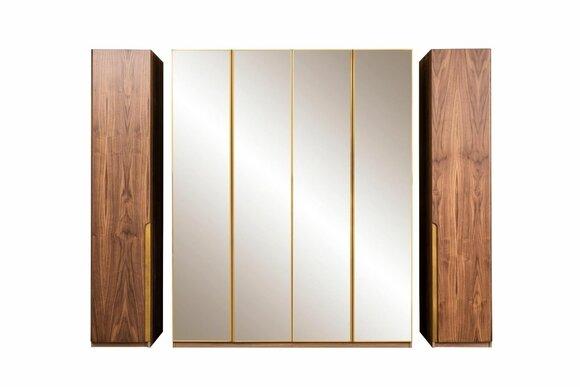 Wooden wardrobe Mirror Wardrobe Wardrobe Brown