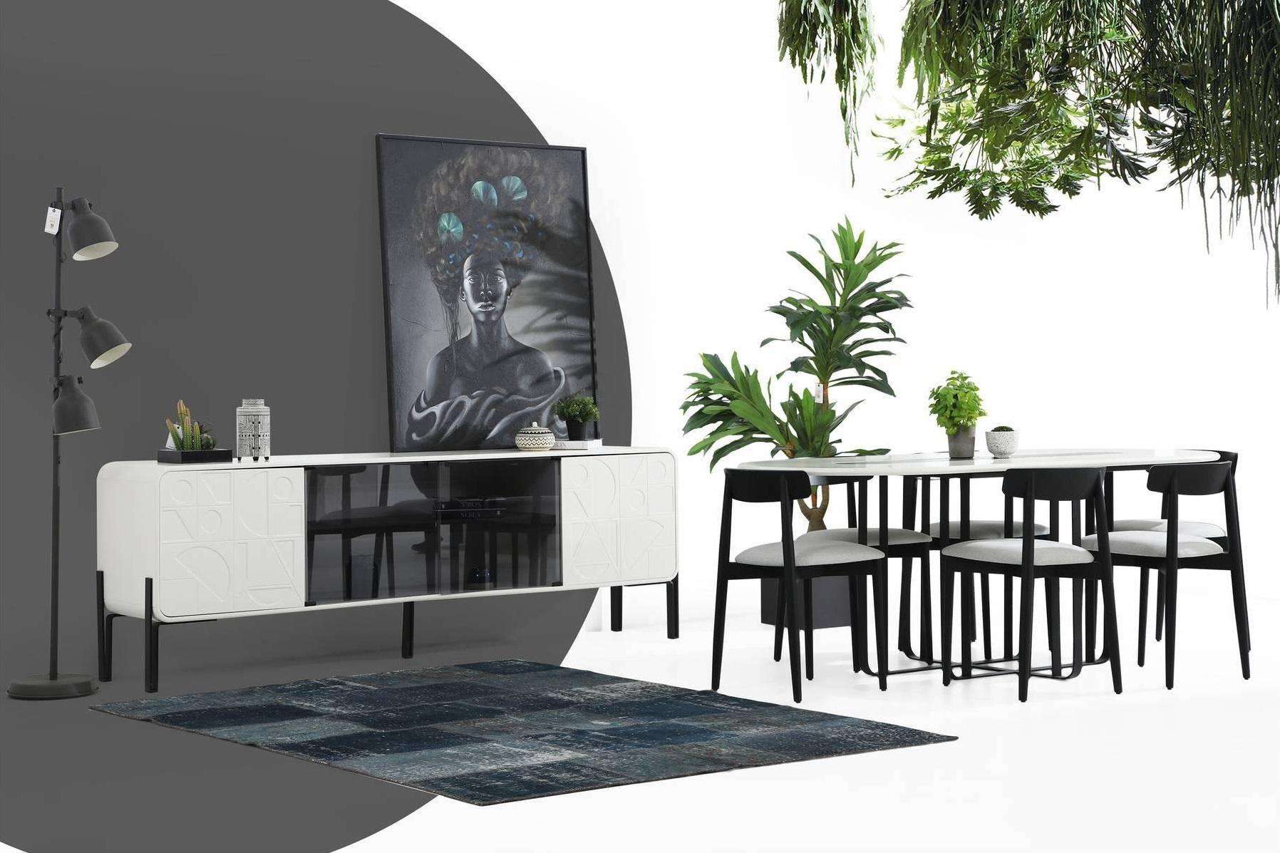 *Group Dining Room Dining Table Chairs Table Wood Set 5pcs White Tables