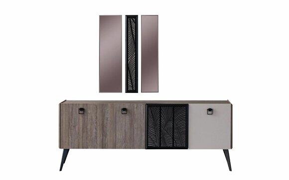 Sideboard with mirror group wooden cupboard cupboard dining room