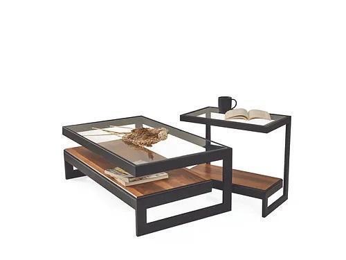 Exclusive coffee table set side table glass table living room coffee table