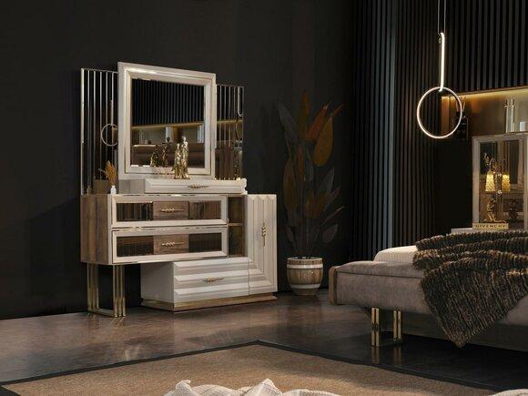 Dressing table dressing table make-up console console table beige girl