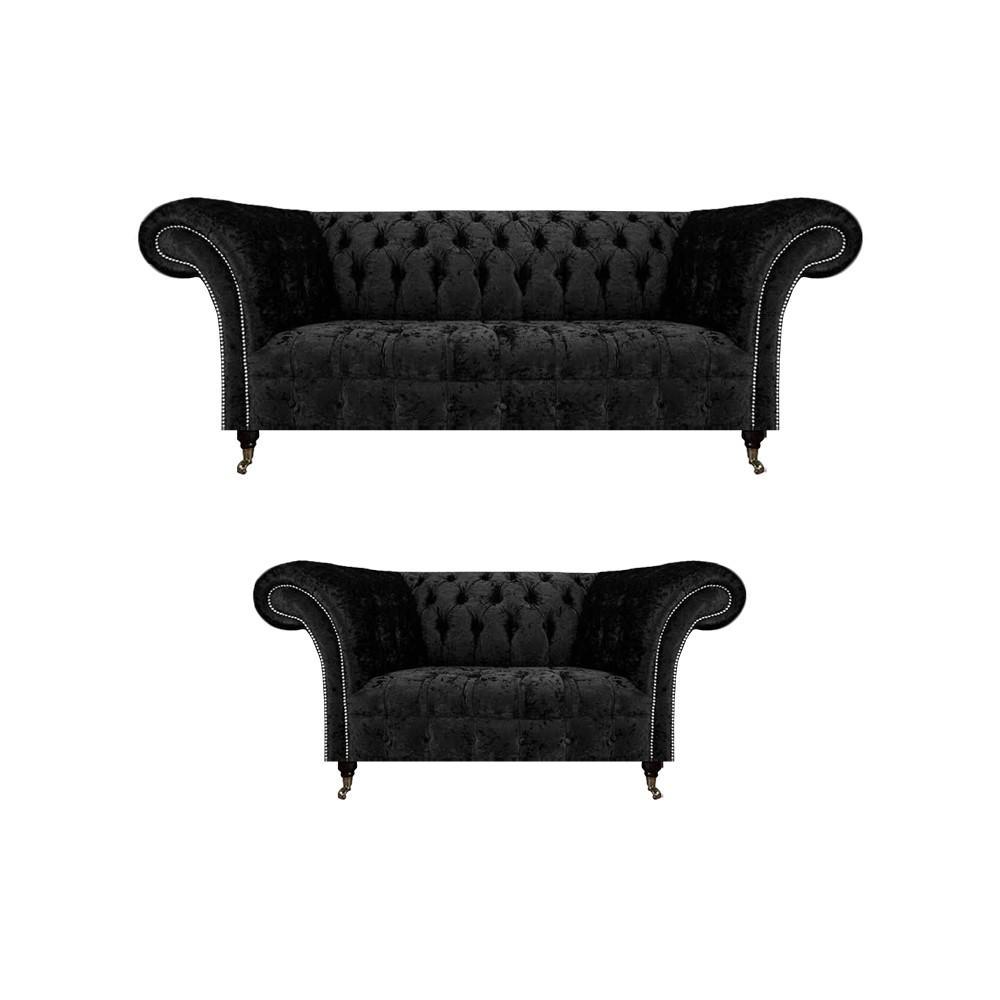 New Complete Sofa Three Seater Couch Chesterfield Two Seater Sofas Living Room