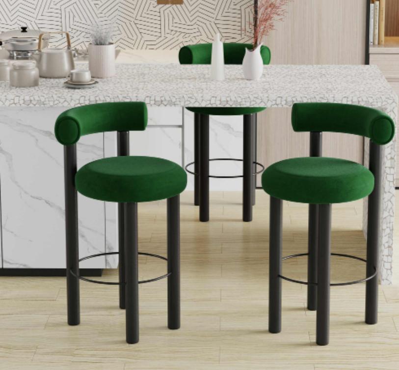 Green Modern Bar Chair Designer Lounge Chair Stylish Single Seater