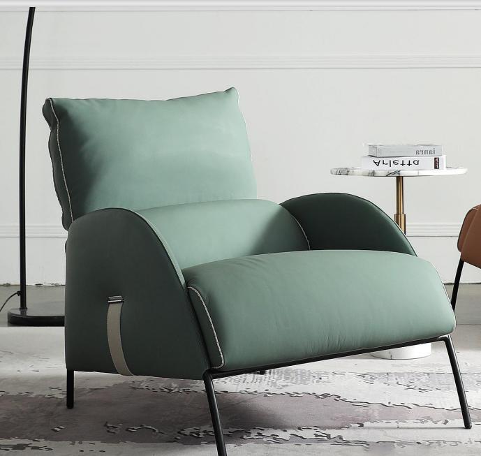 Designer Green Armchair Modern Single Seater Armchair 1Seater Lounge Chair