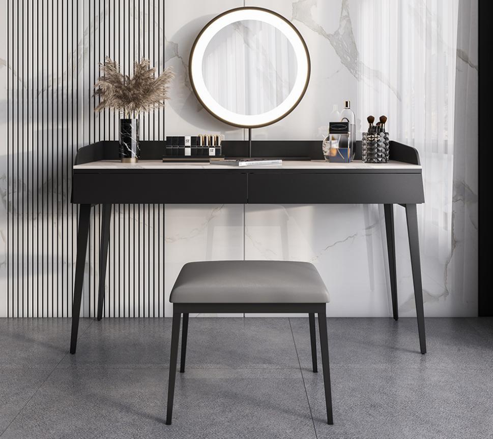 Modern Black Dressing Table Wooden Dresser Designer Cosmetic Table New