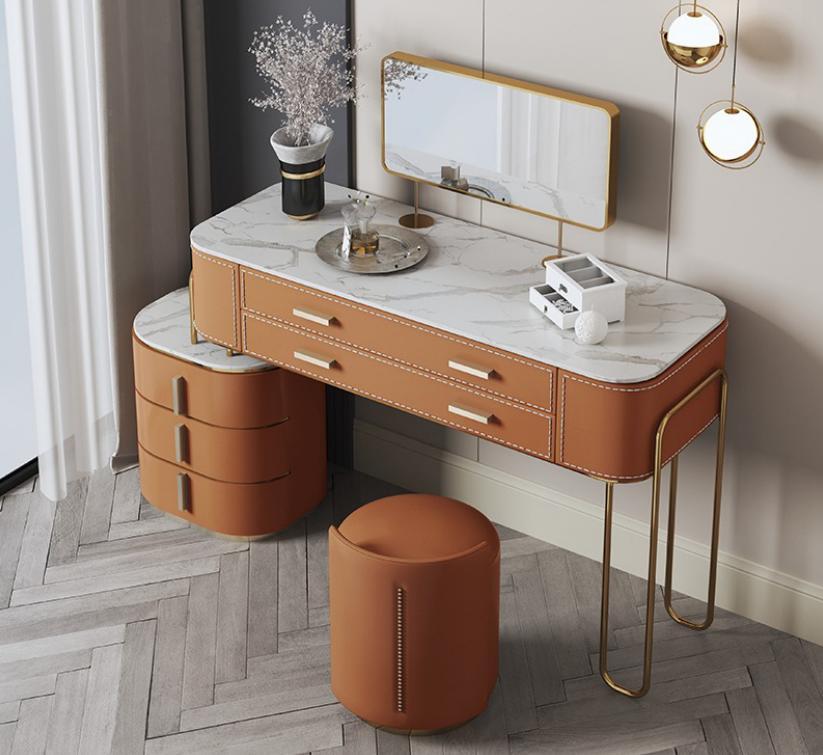 Bedroom two-tone dressing table dressing table 2x drawers