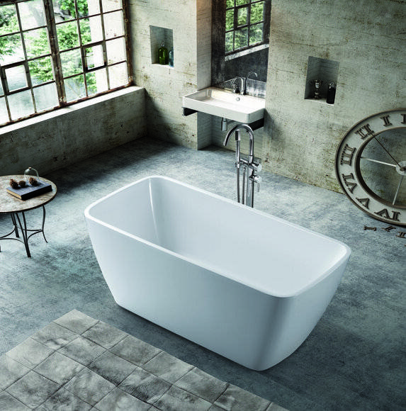 Bathtub Bathroom Acrylic Bathtub White Free-standing bathtub Contemporary