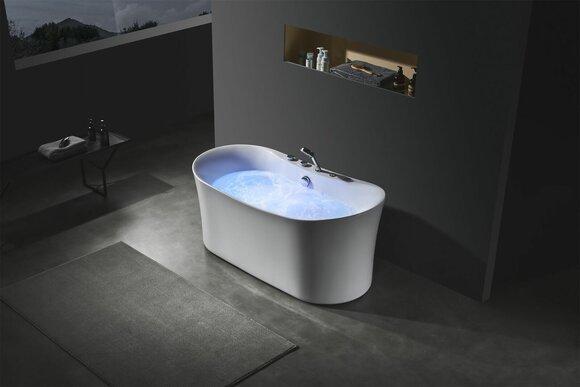 Acrylic Whirlwanne Indoor Whirlpool Badewanne Home Spa Weiß