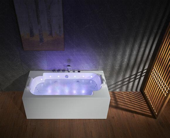 Whirlpool LED tub Spa Indoor bathtub Whirlpool hydrotherapy