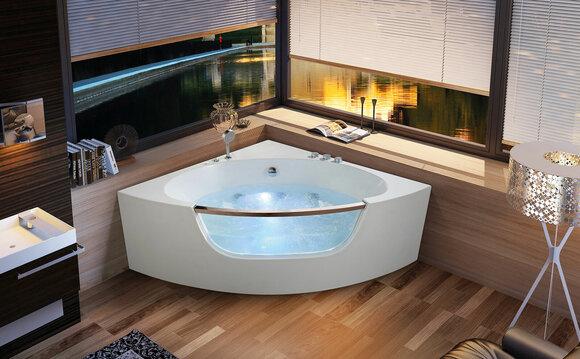 Corner bath Corner bath Whirlpool Relax tub Spa Indoor bath
