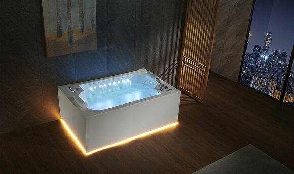 Bath tub Indoor whirlpool bath tub Spa tub LED 180x120