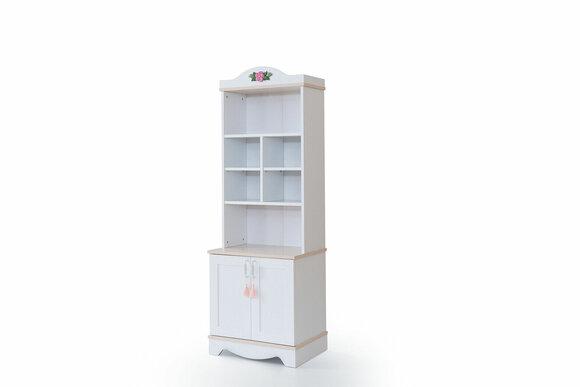 White modern bookcase designer bookcase children\'s shelf wooden furniture