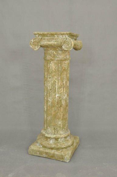 Decorative floor stand in antique roman marble column style with natural obsolescence imitation model -1639