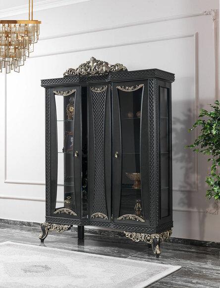 Showcase cabinet display cabinet cabinets living room glass gray wood new