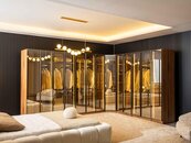 Luxury Glass Wardrobe Walk-in Closet Dressing Room