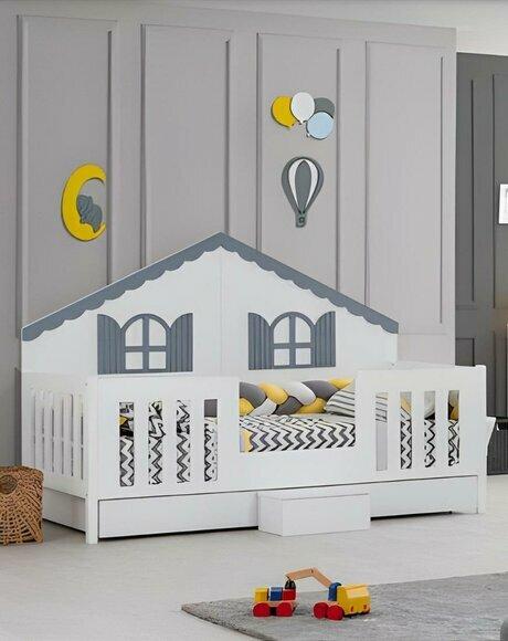 Children\'s room furniture bed frame modern children\'s bed bed children\'s room wood new