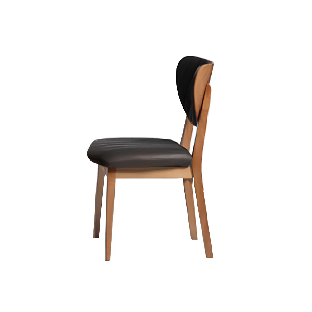 Kitchen chair wooden chair dining chair brown wood classic chair fabric
