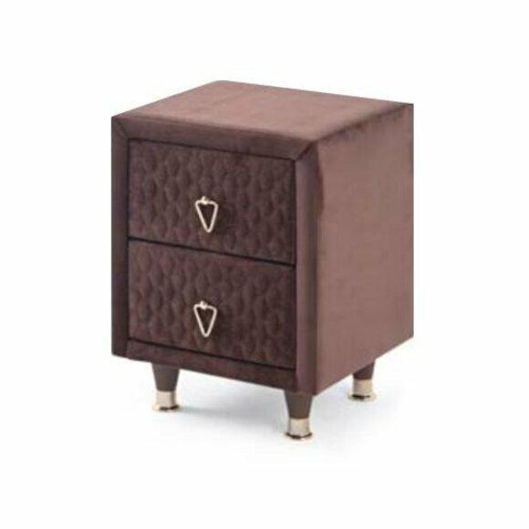 Modern Bedside Table Castle Plain Rectangular Shape Design Style Bedroom