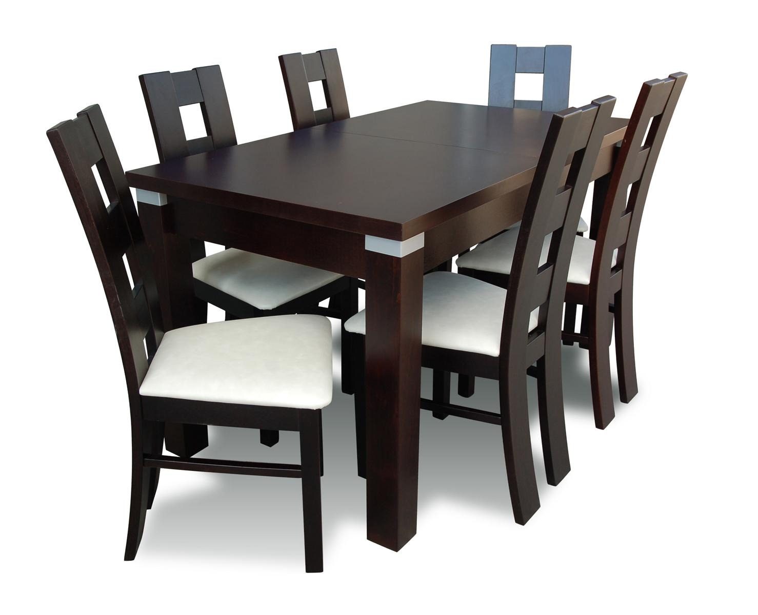 7-piece dining set with dining table and 6 chairs complete immediately SOFORT