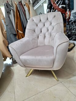 Chesterfield grey armchair lounge armchair club armchair cocktail armchair velvet fabric armchair instant