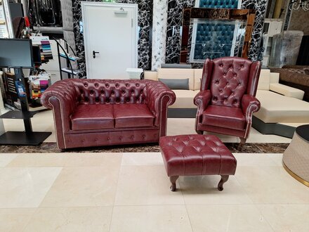 2+1 stool set leather sofa upholstery sofas living area luxury new immediately