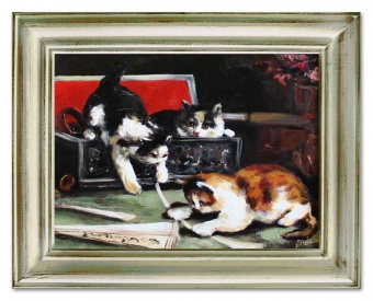 Cat Paradise Handcrafted Oil Paintings Canvas Oil Painting Picture G03581