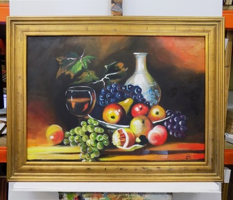 Still life with fruits handmade oil paintings canvas G118056