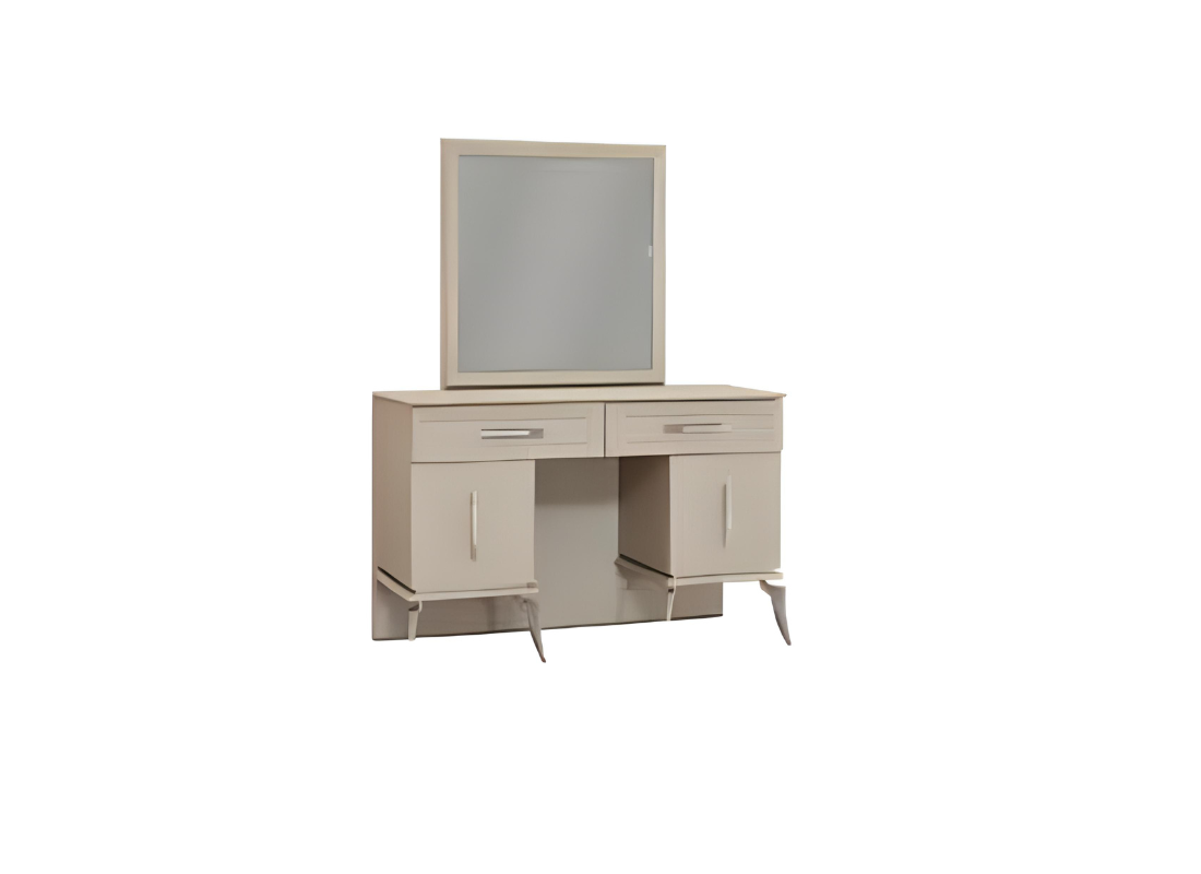 Gray wood furniture bedroom modern design dressing table with mirror