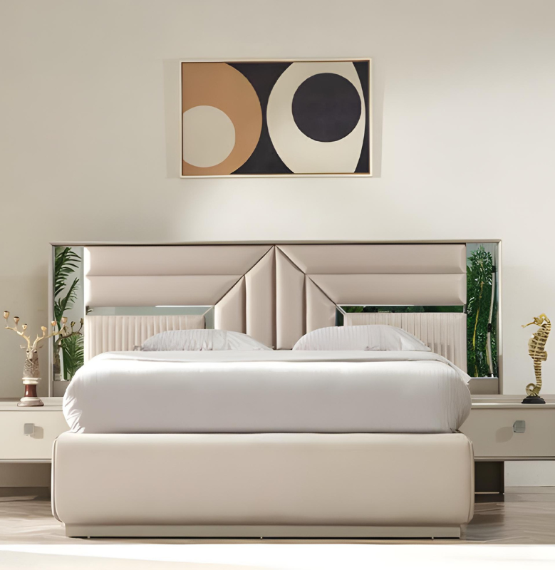 Luxury Bedroom Bed Design Double Bed Modern Furniture Wooden Beds