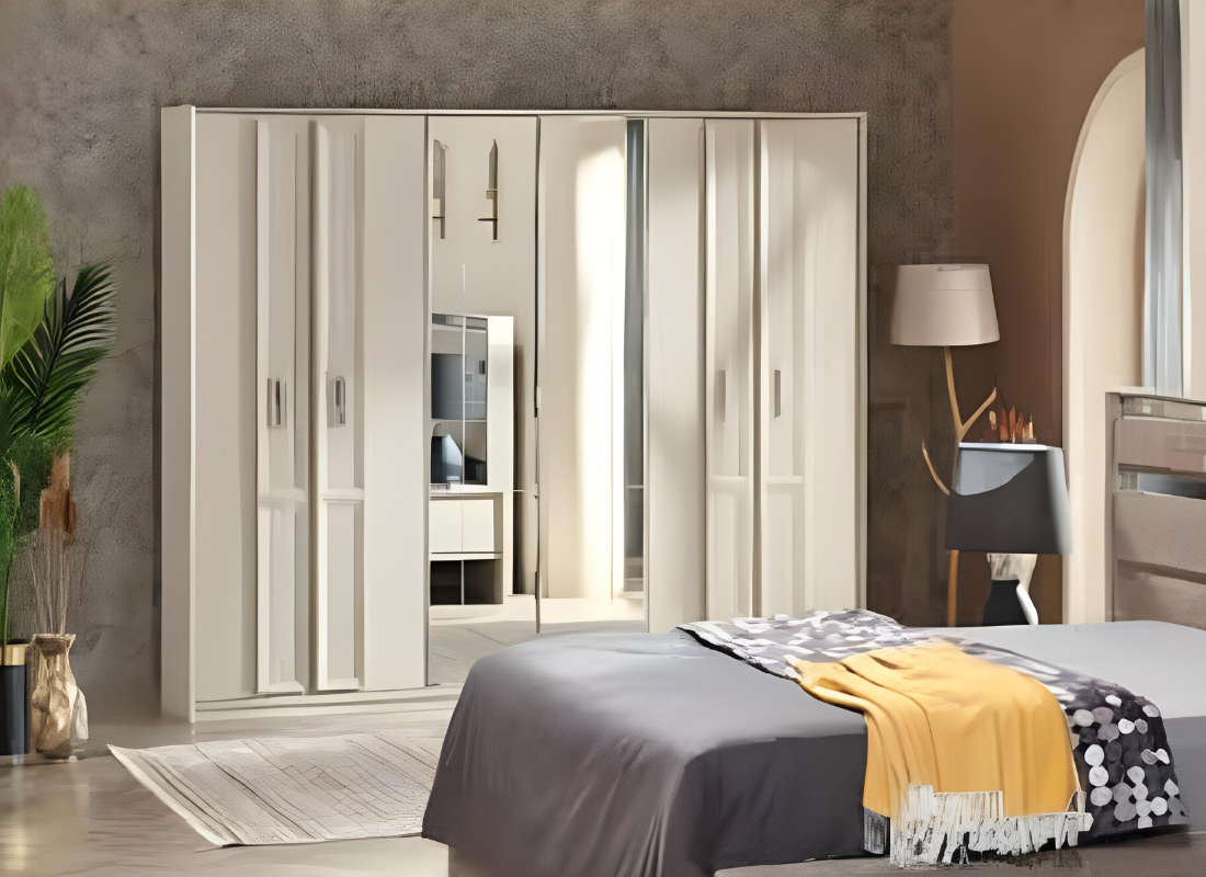 Luxury furniture bedroom wooden wardrobe design modern closet