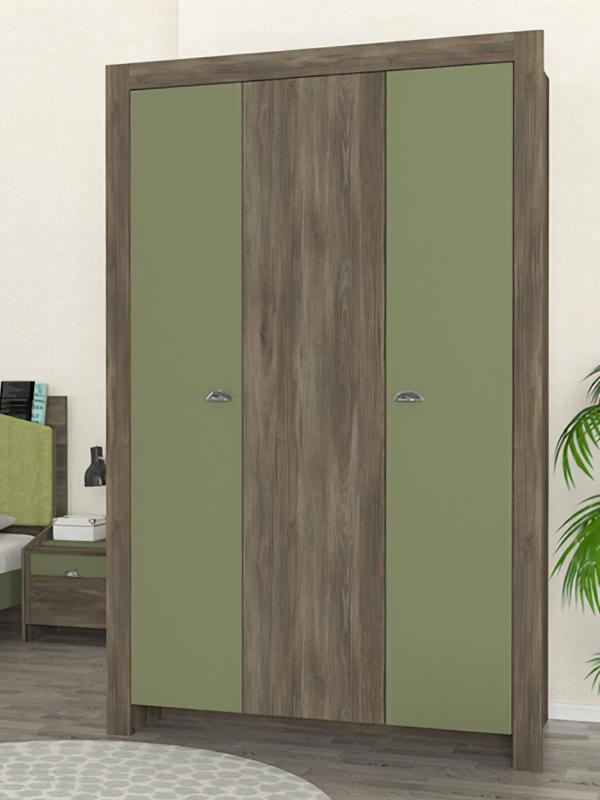 Wardrobe children\'s room modern furniture wood luxury design green youth furniture