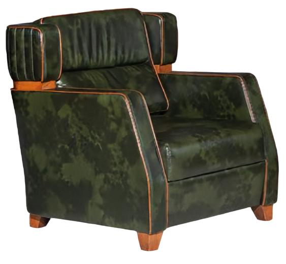 Recliner sofa armchair upholstered chair couch lounge office hotel club green