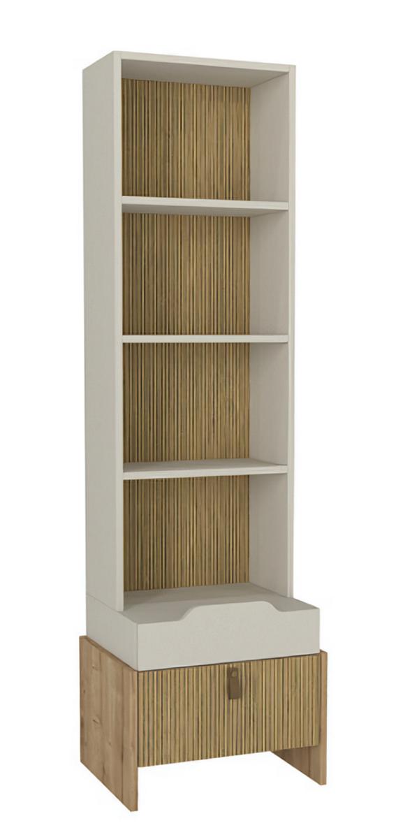 Bookshelf Comfortable Youth Room Children\'s Furniture Beige Modern Shelf Cabinet