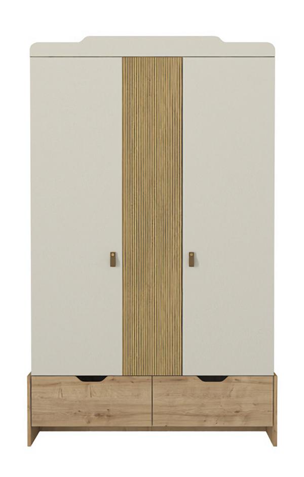Wardrobe youth room cabinet cabinets furniture white wood luxury design beige