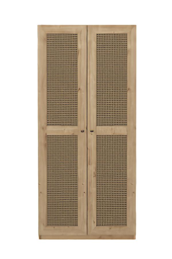 Wardrobe Closet Wall cabinet Clothes rack Bedroom Modern Brown 90cm