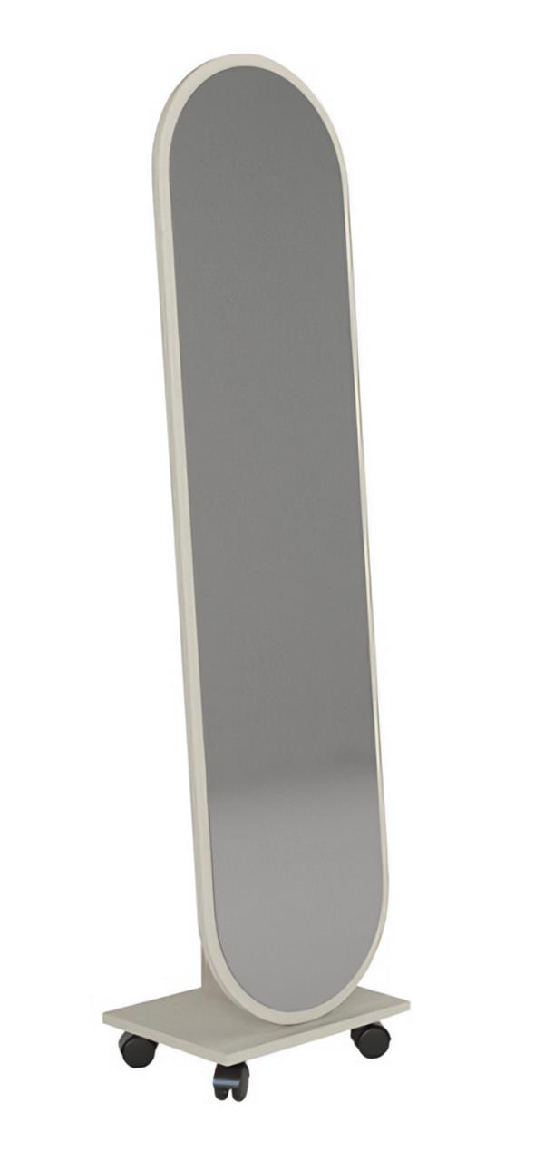 Stylish white mirror bedroom full-length mirror standing youth room 39x149cm