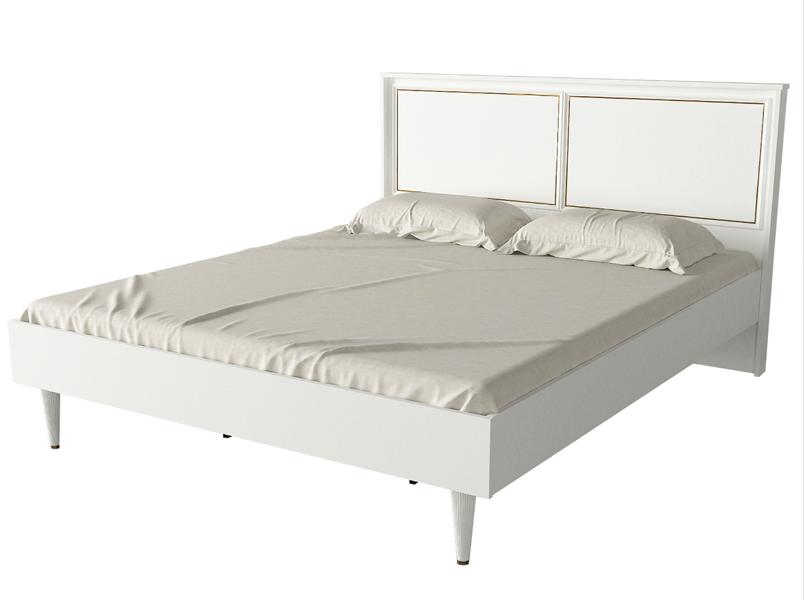 Modern upholstered bed bed frame double bed 160x200 white marriage bed