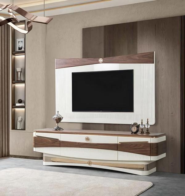RTV sideboard TV cabinet wall luxury living walls with TV panel stand lowboard.