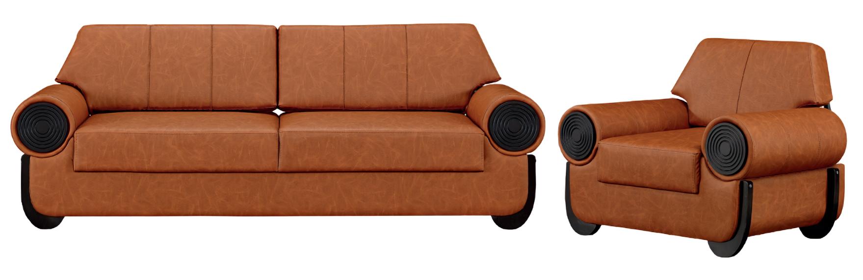 2-piece living room sofa set 3+1 seat sofa armchair couches luxury modern