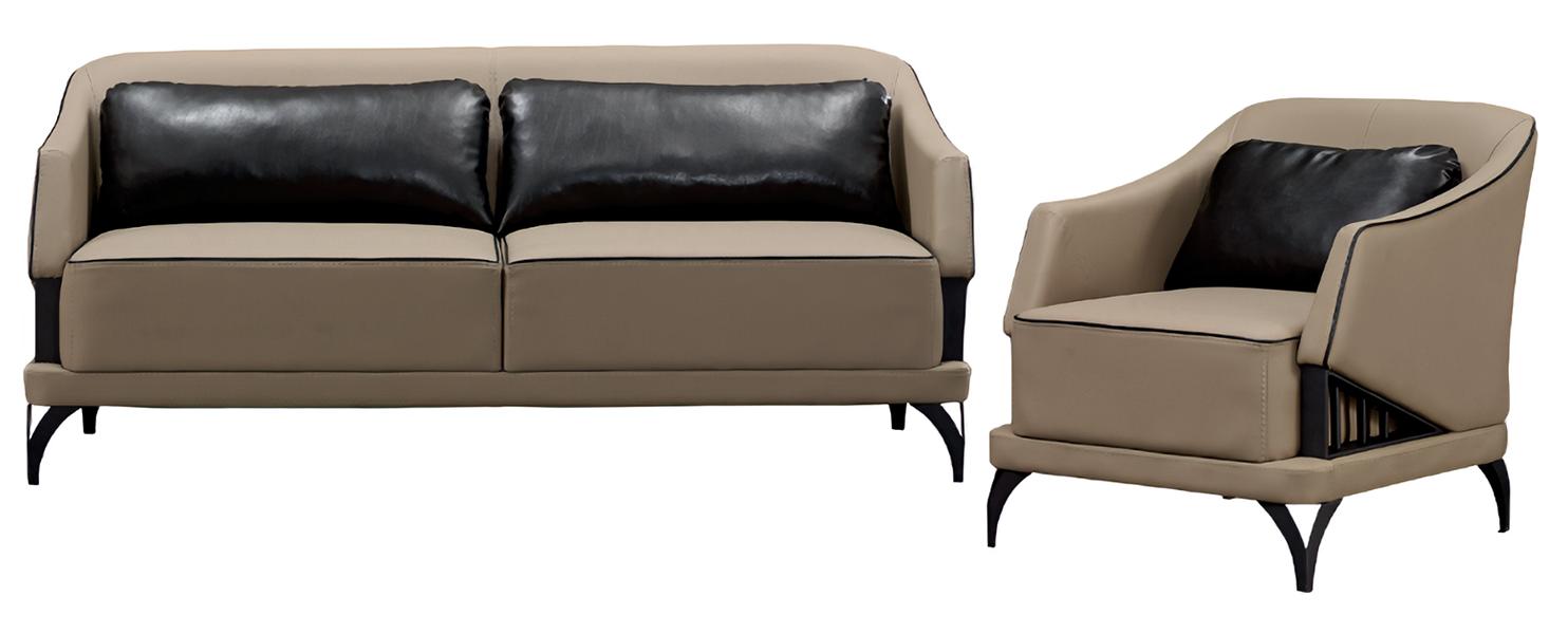 Sofa set armchair modern relax excellence aesthetic elegance living room 2-piece