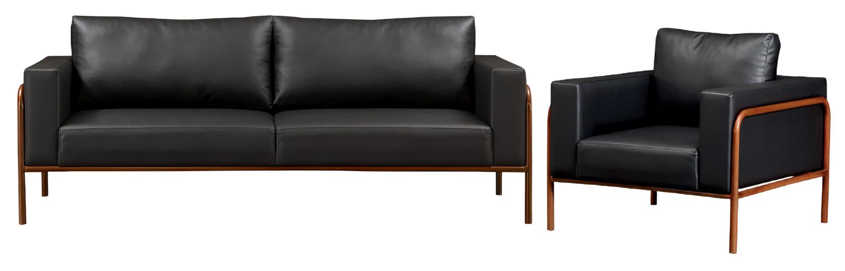 Living Room Set 3+1 Seater 2-piece Luxury Furniture Sofa Set Upholstered Wood