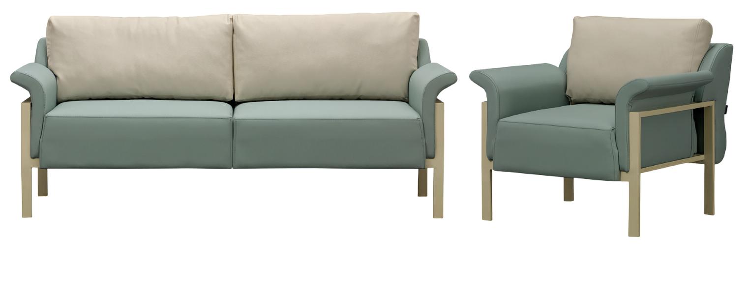 Luxury sofa set 3+1 seat armchair living room group sofa leather modern couch