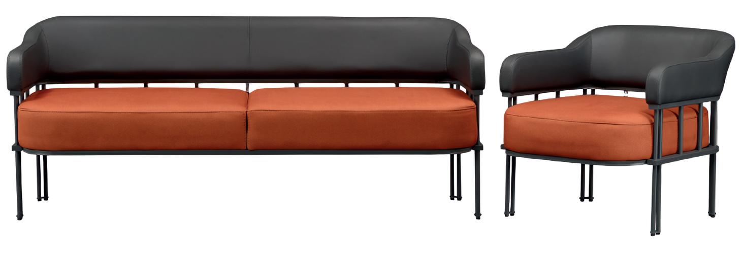 Sofa Set 2-piece Armchair Couch Furniture Living Room Leather Upholstered Sofas Modern New