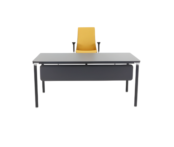 Stylish gray office desk luxurious workspace work desk modern