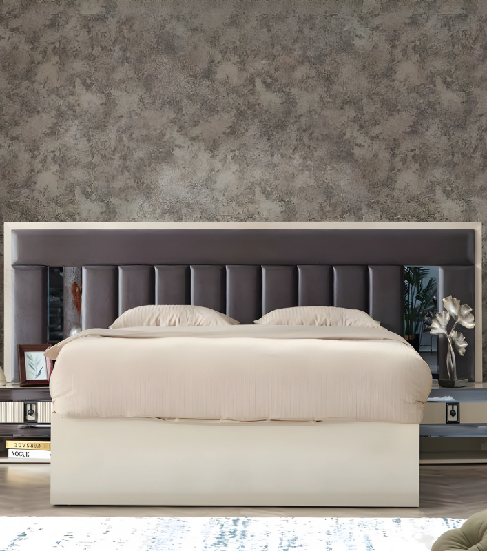 Bedroom Luxury Modern Bed Wood Furniture Double Bed Design Beds Marriage Bed