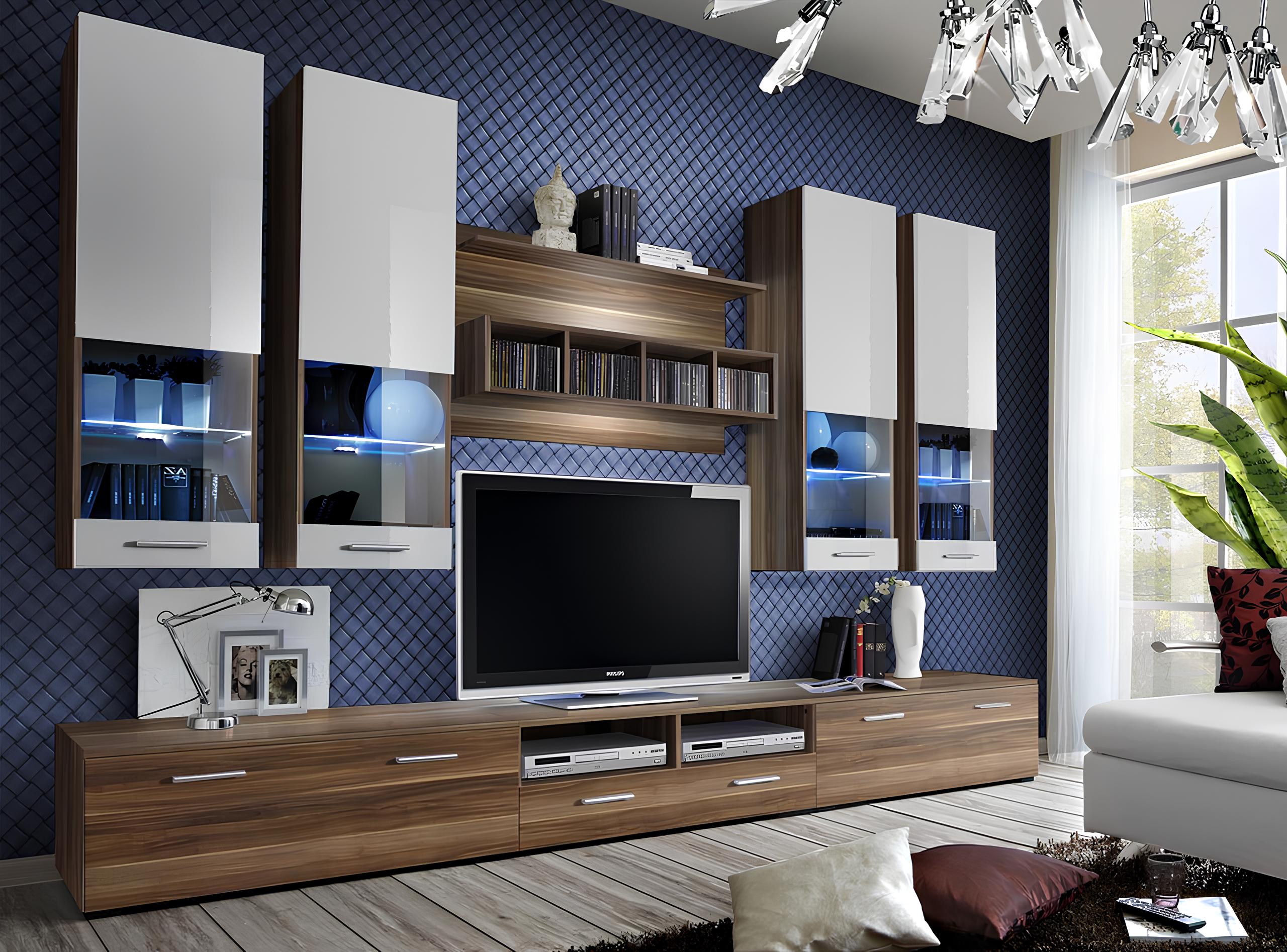 Luxury TV stand living room rtv lowboard designer wall shelf modern living room furniture