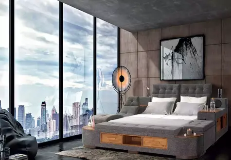 Multi-functional bed double beds modern bed frame beds 180x200cm hotel new