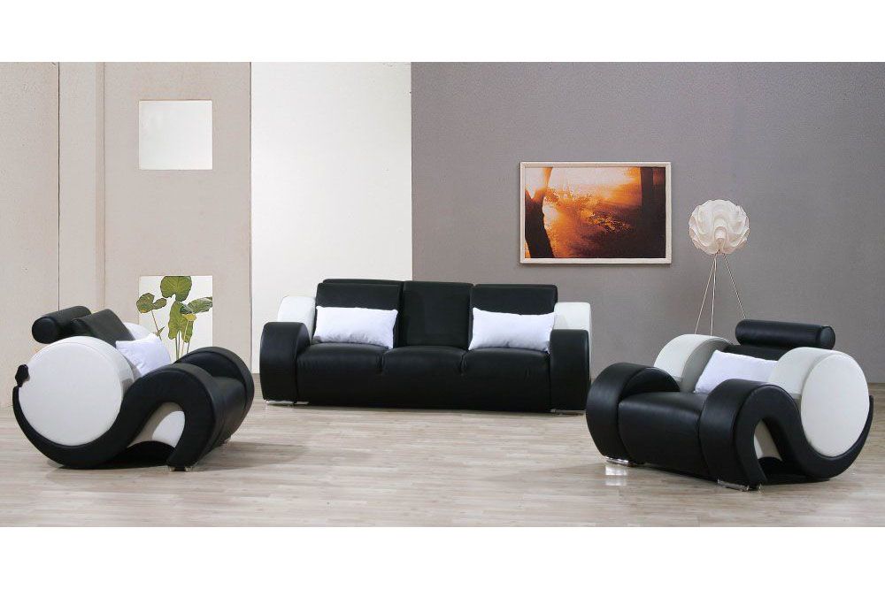 Sofa set couch upholstery sofa set 3+1+1 leather couches sofas completely new 1094