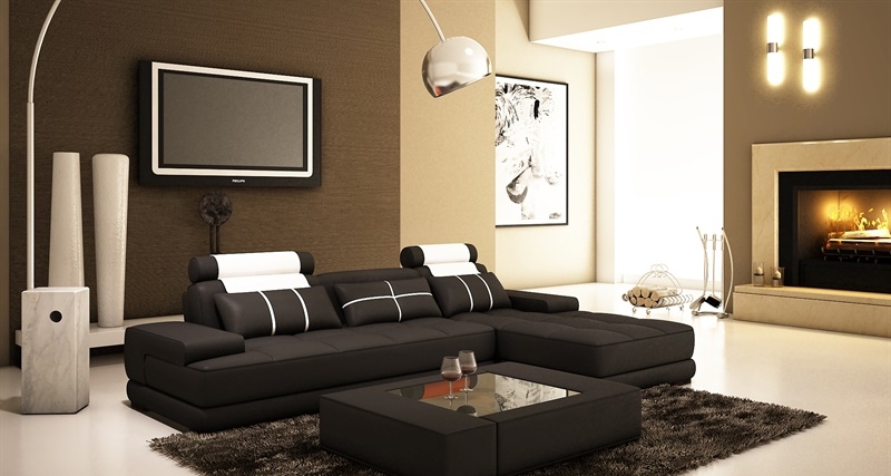 Leather sofa corner sofa sofa + USB upholstered corner designer sofas couches new Paris white