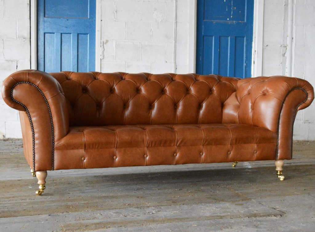 Design Chesterfield Sofa Luxury Class Couch Upholstered Set Leather Textile New 104